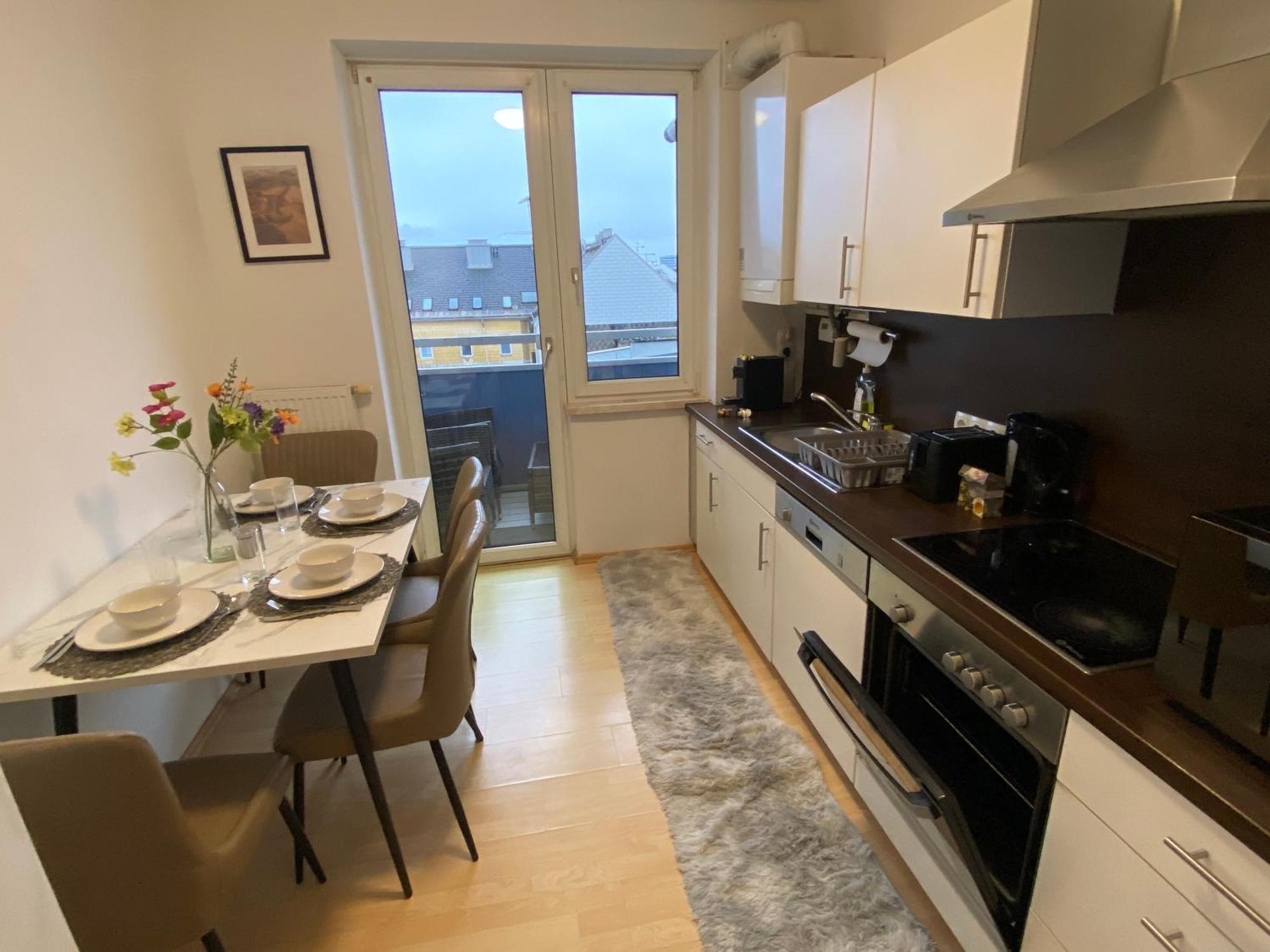 Moderne Wohnung Naehe Hauptbahnhof Linec Exteriér fotografie
